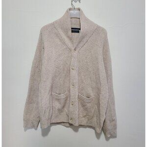 Nadaam Men's Cashmere Cardigan Sweater size XL Beige